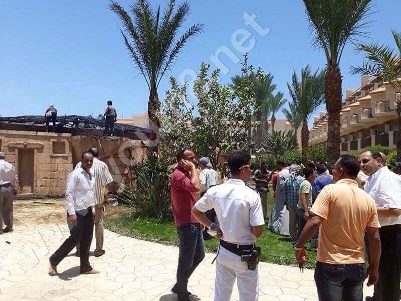 السيطره على حريق باخد فنادق الغردقه
