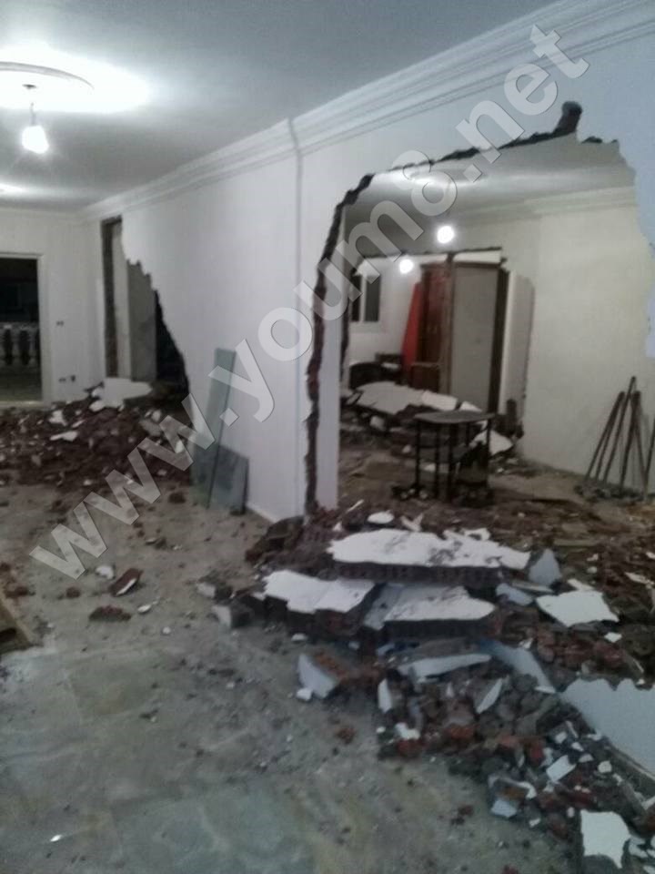 إزالة عشرة أدوار مخالفة بعقار مخالف بالمنتزة ثاني بالإسكندرية 