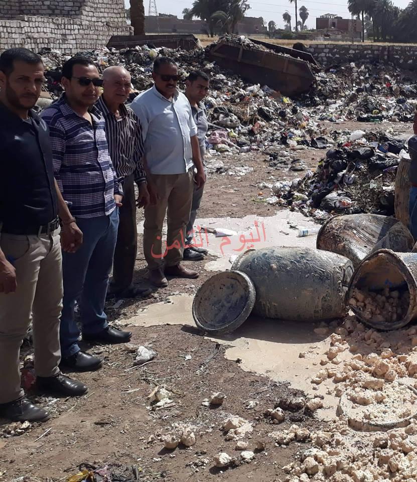 مراقبة الاغذية بطما تنجح بطما وإعدام (4750) كيلو جبنة قديمة