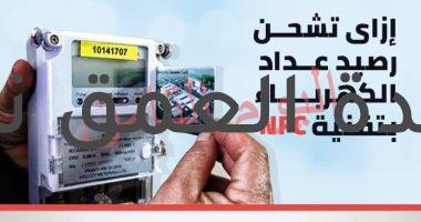 إنفوجراف.. جراف خطوات شحن رصيد عداد الكهرباء عبر الموبايل