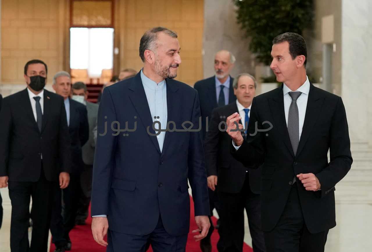 وزير خارجية إيران يلتقي بشار الأسد بدمشق بعد مغادرته بغداد.. ما الأخبار التي أوصلها له!؟