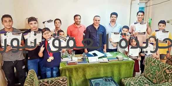 مدير إداره الفيوم الشبابيه يكرم ابطال مصر للكيك بوكس