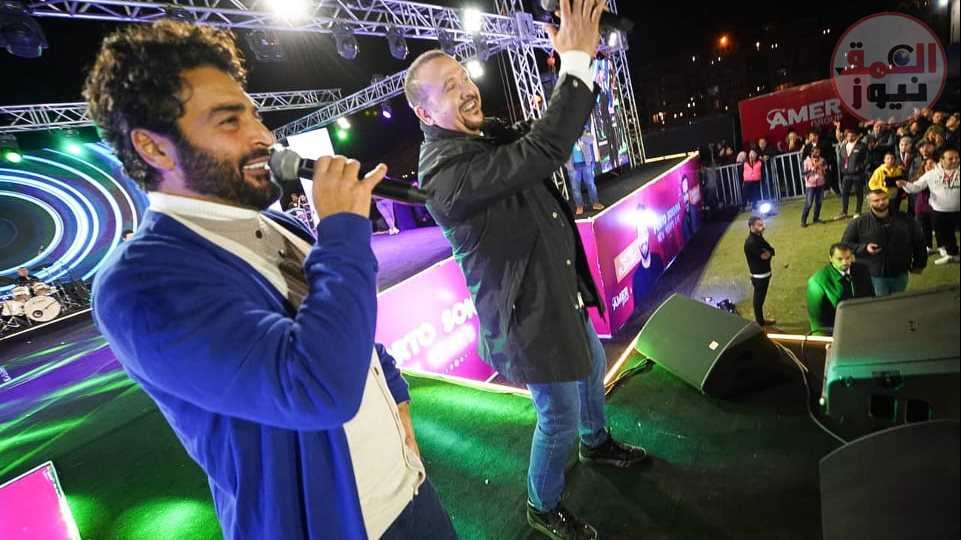 صور | حميد الشاعري وهشام عباس يشعلان "رأس سنة"