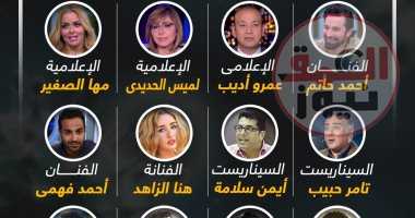 أول أسبوع من العام الجديد.. 12 شخصا من المشاهير بقبضة كورونا..إنفوجراف