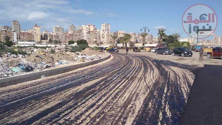 المنتزه اول يتألق بتمهيد شارع أحمد عبد الوهاب برأس السوداء الإسكندرية