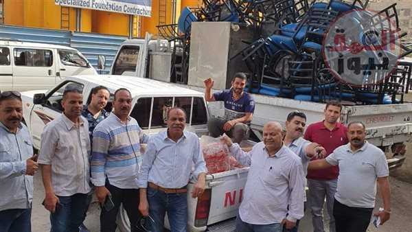 شاهد.. ضبط وإعدام 400 كجم لحوم وشاورما غير صالحة بشارع الهرم