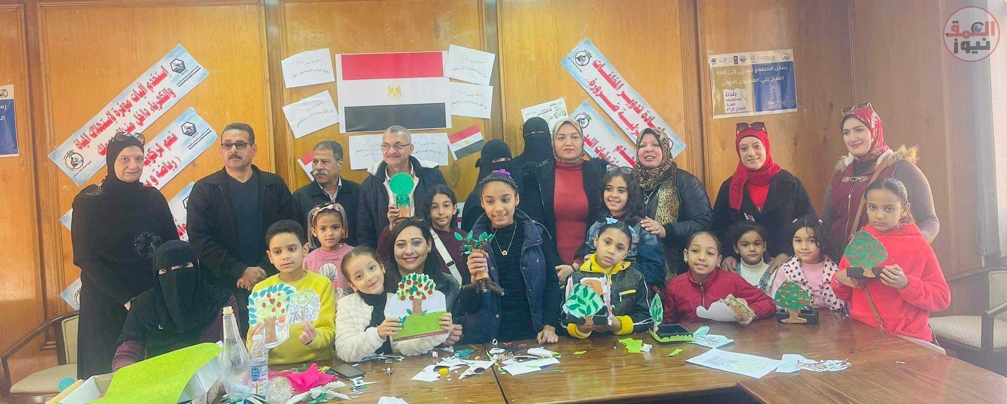 احتفالية "يوم الشجرة "بمركز النيل للاعلام وبمشاركة شئون البيئة ببورسعيد