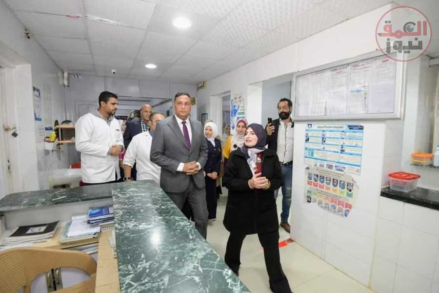 بالصور محافظ الدقهلية يتفقد أعمال التطوير بمستسفي اجا