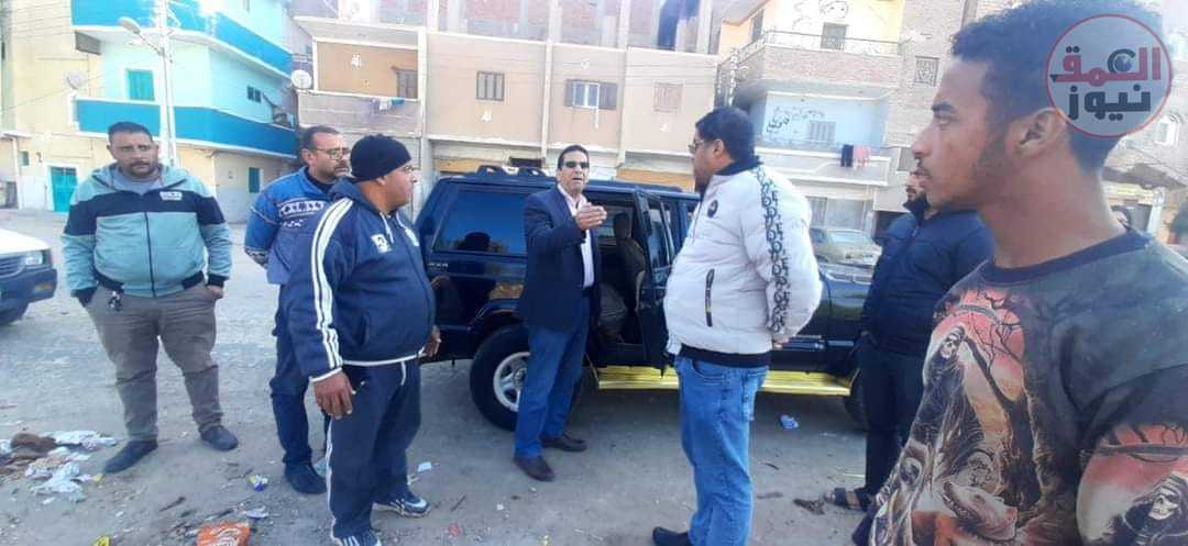 رئيس مدينة المنيا يوجه إدارة الرصف برد الشئ لأصله بميدان الاورام للحفاظ على جمال المدينة