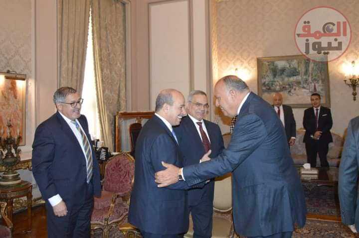 وزير الخارجية يستقبل رئيس مجلس المستشارين المغربي