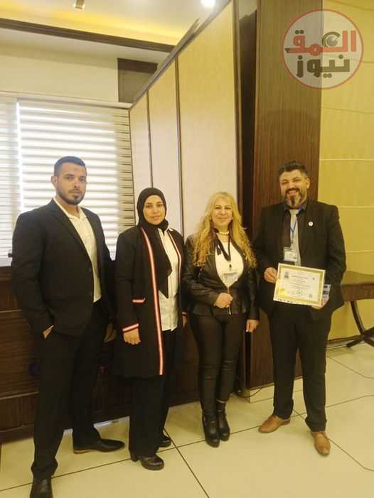المركز العربي الأوروبي يكرم علاءالدين حمزة ويمنحه لقب سفير السلام والنوايا الحسنة