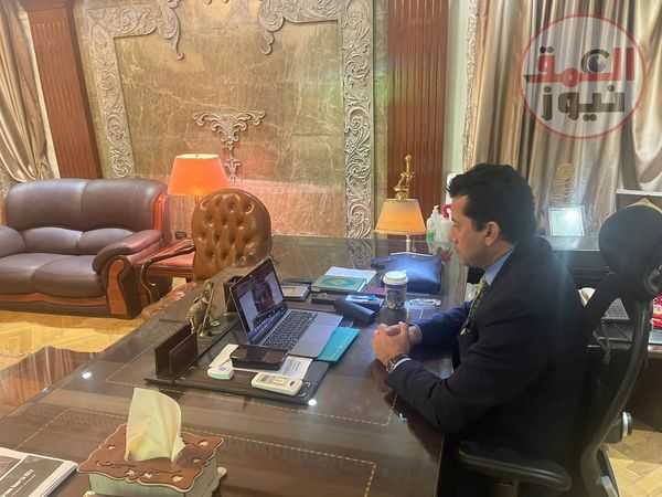 *عبر تقنية الإتصال المرئي..* *وزير الشباب يفتتح المرحلة الثانية من برنامج YLY Competition*