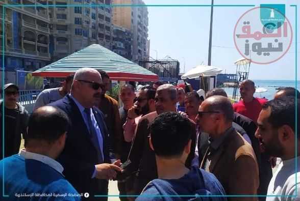 الشريف يتأكد من جاهزة شواطئ الإسكندرية