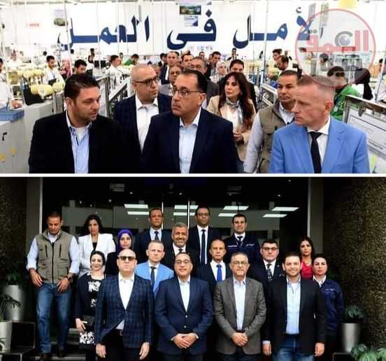 رئيس الوزراء يتفقد بعض مصانع العاشر من رمضان بالشرقية