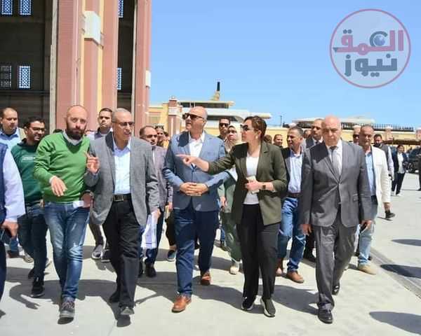 بالصور ... نائب محافظ البحيرة تتابع الموقف التنفيذي لمشروع ميناء الصيد برشيد