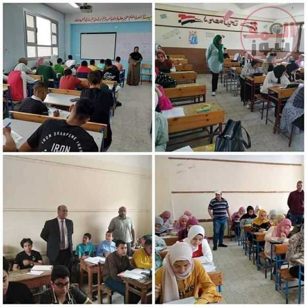 إنتظام إمتحانات الترم الثانى لصفوف النقل بالمرحلة الإعدادية والثانوية بالبحيرة