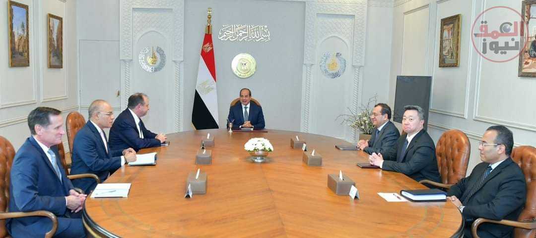 السيد الرئيس يستقبل الرئيس التنفيذي لشركة " أباتشي "