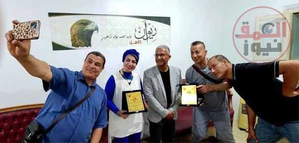 ناصر دويدار وفاتن متولي في ضيافة ديوان الاهل للمهندس وليد شاهين بالإسماعيلية.
