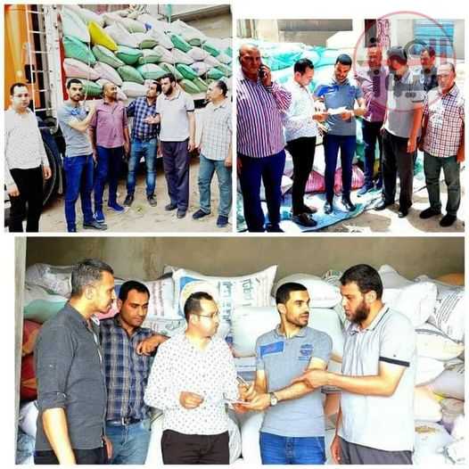 ضبط ٥٣ طن قمح محلي تم تجميعها بمخازن بكفر الدوار