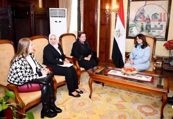 لقاء النائبه سهام بشاي مع وزيرة الهجرة