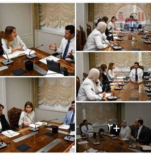 وزير الشباب والرياضة يستقبل ممثلي منظمة اليونسكو لبحث التعاون المشترك