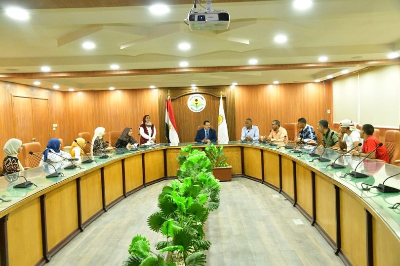 رئيس جامعة الوادى الجديد يشهد حفل تكريم الفائزين فى المسابقة الثقافية