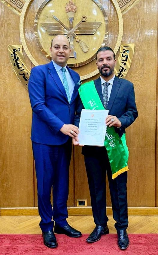 تكريم القائد محمد صابر الموافي رئيس الاتحاد الوطني للقيادات الشبابية بوزارة الشباب والرياضة رئيس منتدي شباب مصر