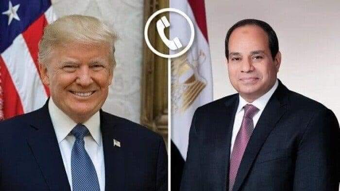 الرئيس السيسى يهنئ الرئيس الأمريكي المنتخب " دونالد ترامب " بمناسبة فوزه بالأنتخابات