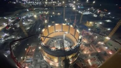 "#المحطات_النووية": اكتمال الصبة الخرسانية للمرحلة الأولى بالمستوى الثاني #بمحطة_الضبعة