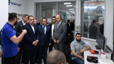 رئيس الوزراء يفتتح توسعات شركة "هيات إيجيبت للمنتجات الصحية" بنطاق المطور الصناعي أوراسكوم بالسخنة.. باستثمارات 60 مليون دولار